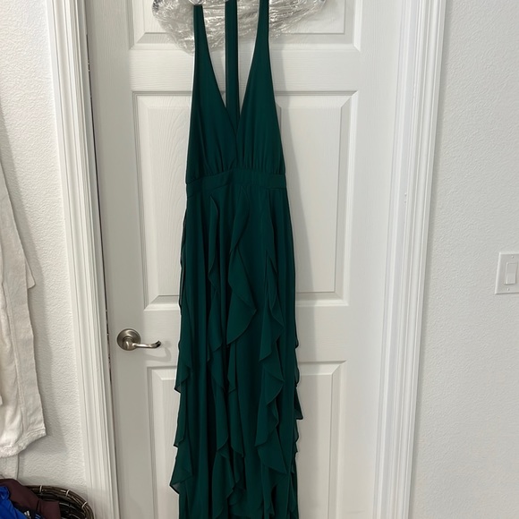 Windsor size medium halter top emerald green dress - Picture 1 of 4